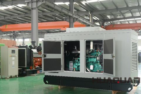 陜北現(xiàn)肉夾饃式大樓 華全發(fā)電機組也趕來湊趣