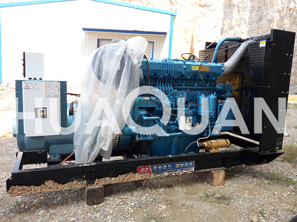 陜西寶雞市道路施工500kW發電機組電站項目