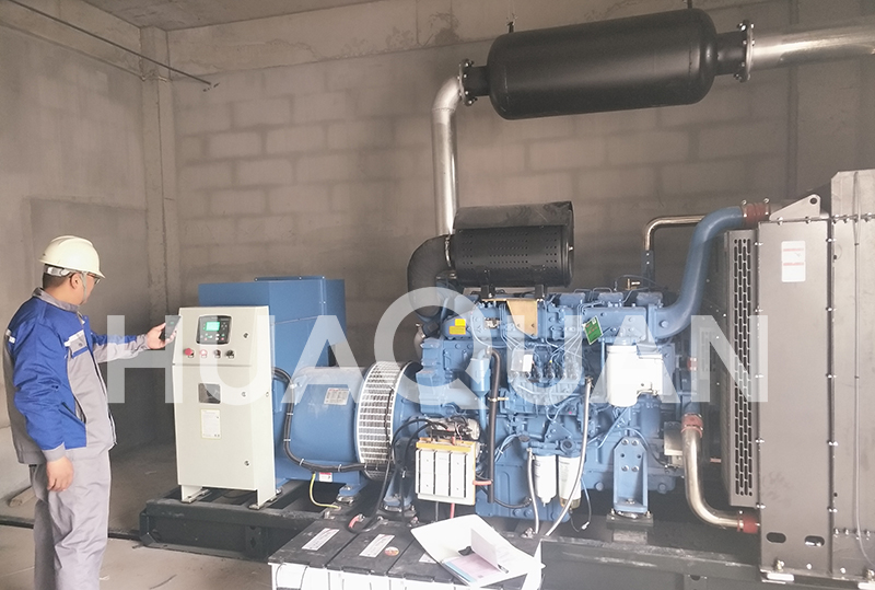 山東臨沂蘭陵縣某中學350kW發(fā)電機組電站項目